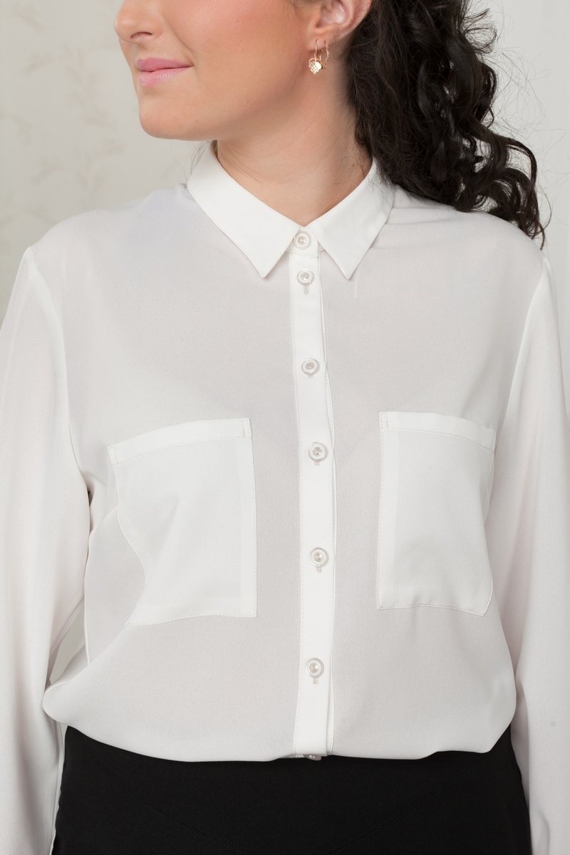 Блузка с планкой спереди