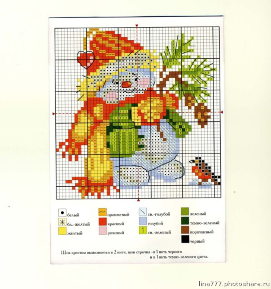 Новогодние схемы вышивки схемы