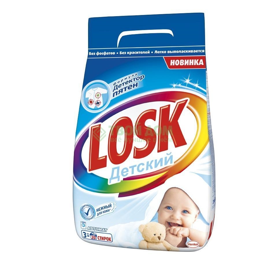 Порошок автомат фото. Стиральный порошок Losk детский. Losk washing Powder. Стиральный порошок детский 3 кг. Лоск детский гель для стирки.