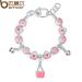 детский браслетик розовых тонов