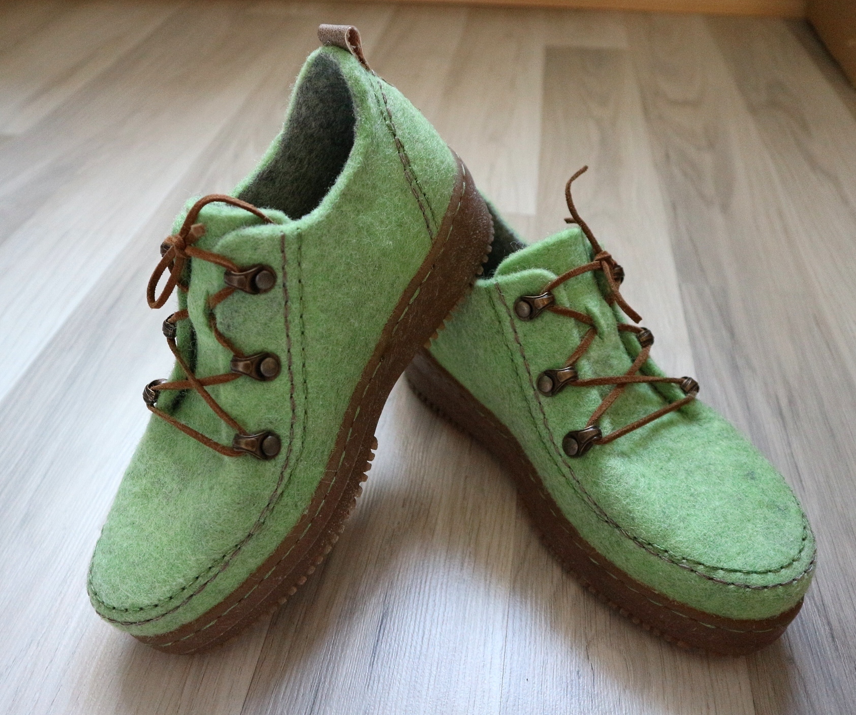 Войлочные ботинки тимберленд