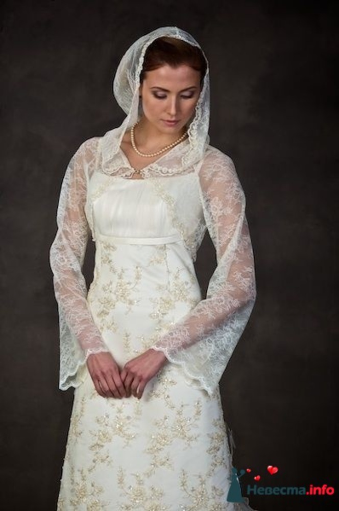Свадебное платье на венчание в церкви